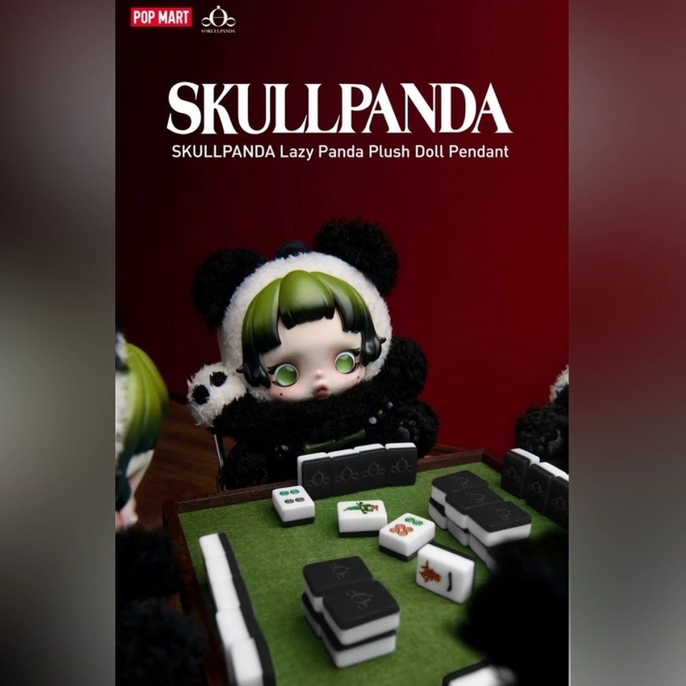 Skullpanda Lazy Panda Plush Doll Pendant LIMITED EDITION NEW - Picture 3 of 10